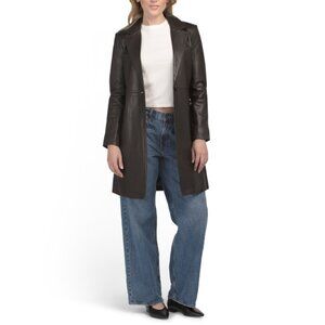 BOD & CHRISTENSEN Chocolate Brown Leather Melinda Jacket